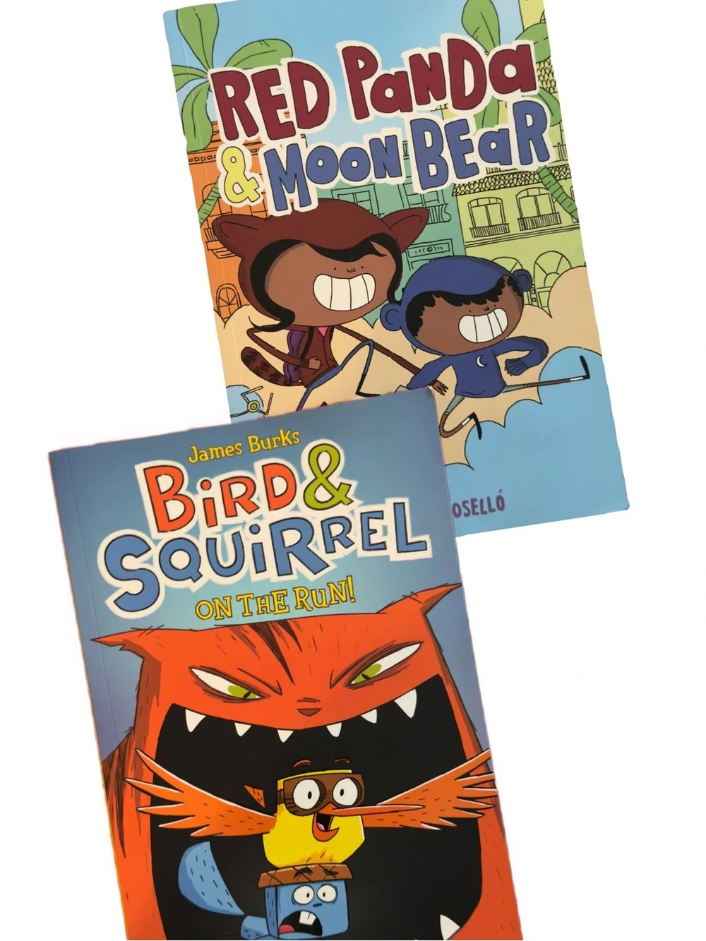 Red Panda & Moon Bear paperback, and Bird & Squirrel paperback.
